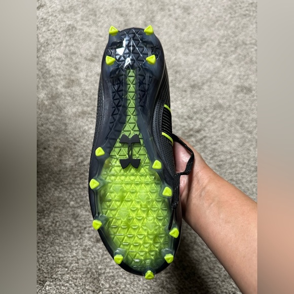 🛍️soldUnder Armor Highlight MC Black Football Cleats Size 9 - Picture 9 of 12